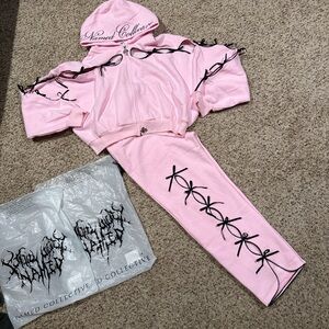 Named Collective sizeM pants L/XL top princess ribbon tracksuit (selling as set)